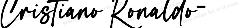 Cristiano Ronaldo字体转换